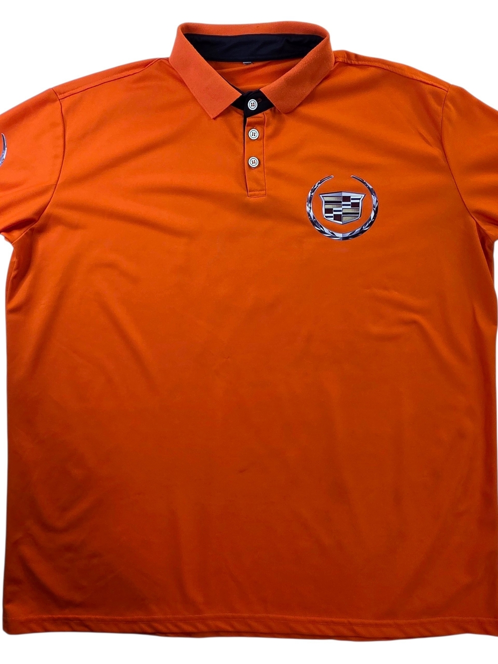 Embroidered Logo Polo Shirt - Orange-Size 2XL